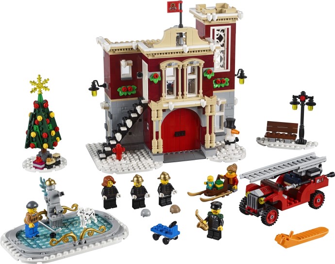 LEGO Exclusive 10263 Hasičská stanice v zimní vesnici