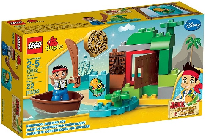 LEGO DUPLO Piráti 10512 Jakeova honba za pokladem