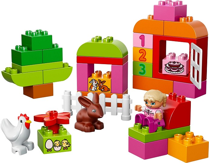 LEGO DUPLO Kostičky 10571 Růžový box plný zábavy