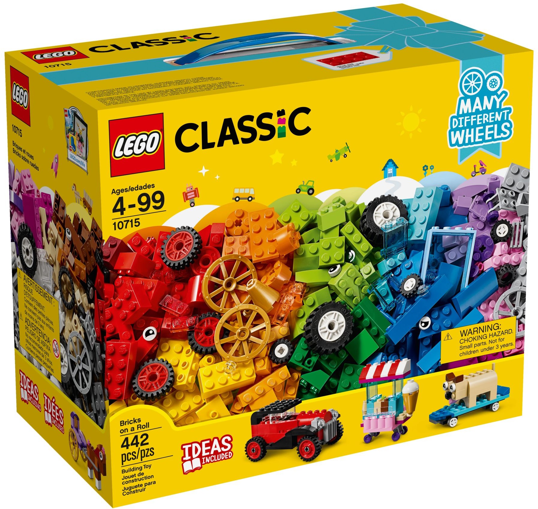 LEGO Classic 10715 Kostky na kolečkách