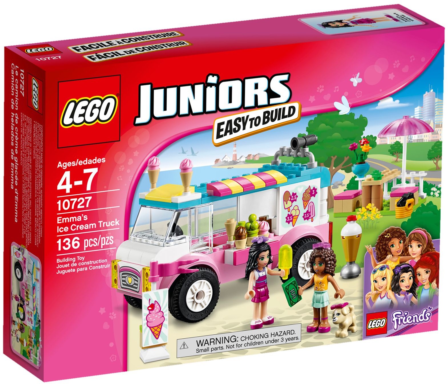 LEGO Juniors 10727 Emma a zmrzlinářská dodávka