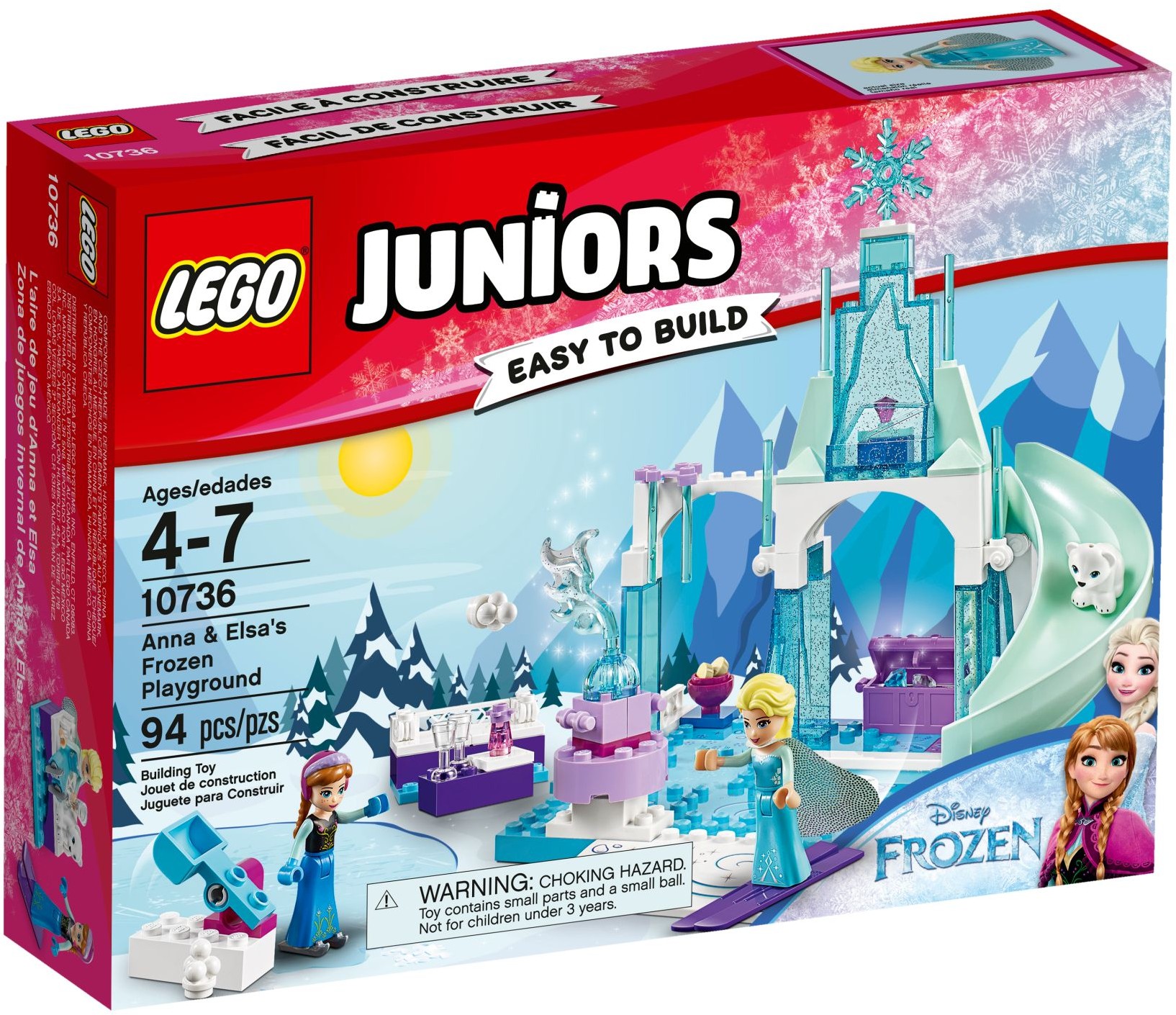 LEGO Juniors 10736 Ledové hřiště pro Annu a Elsu