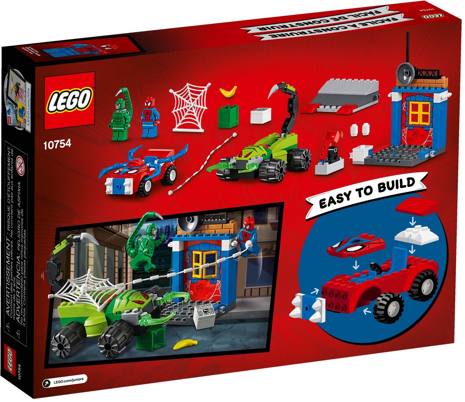 LEGO Juniors 10754 Spider-Man vs. Scorpion - Souboj na silnici