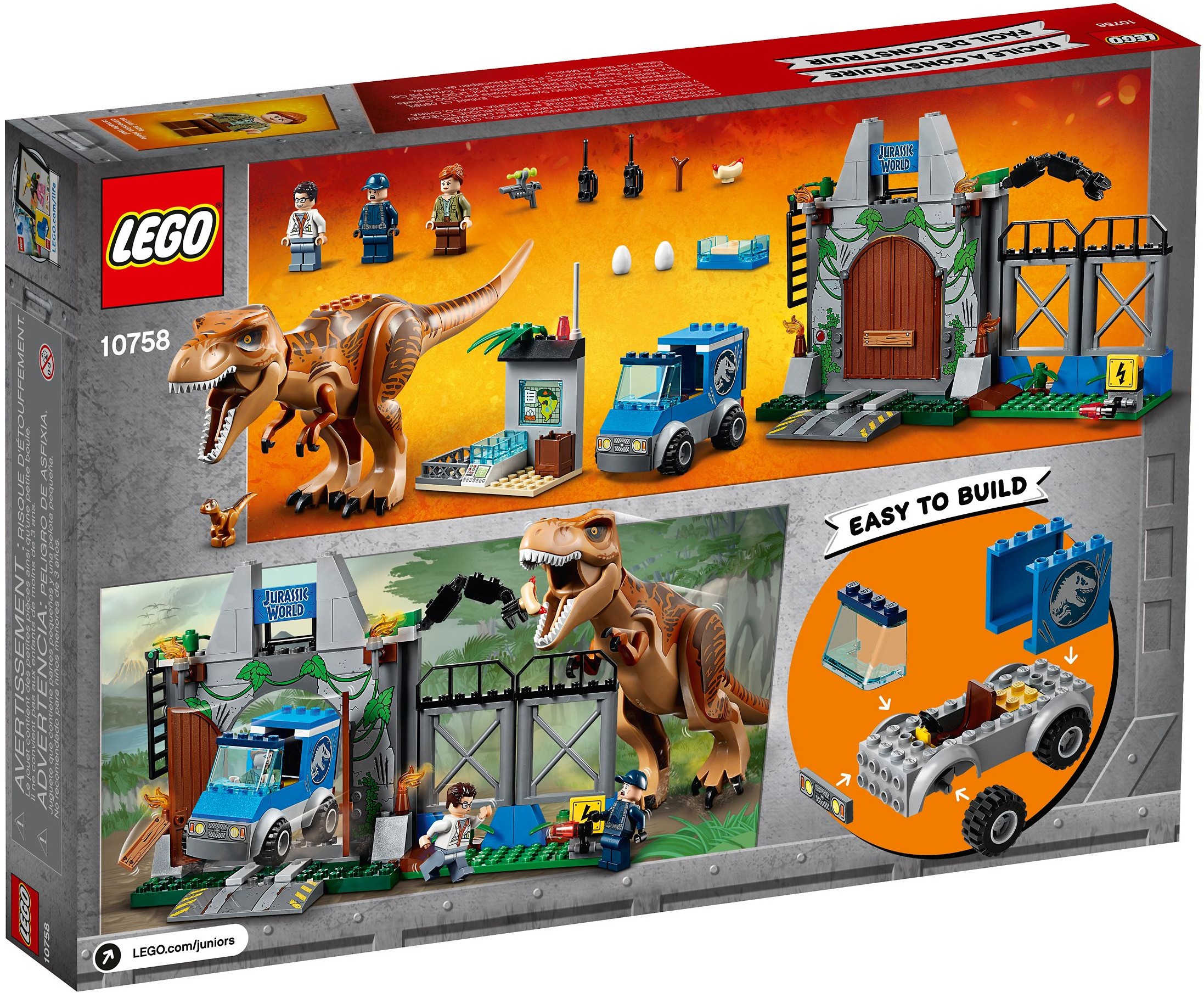 LEGO Juniors 10758 Útěk T. rexe