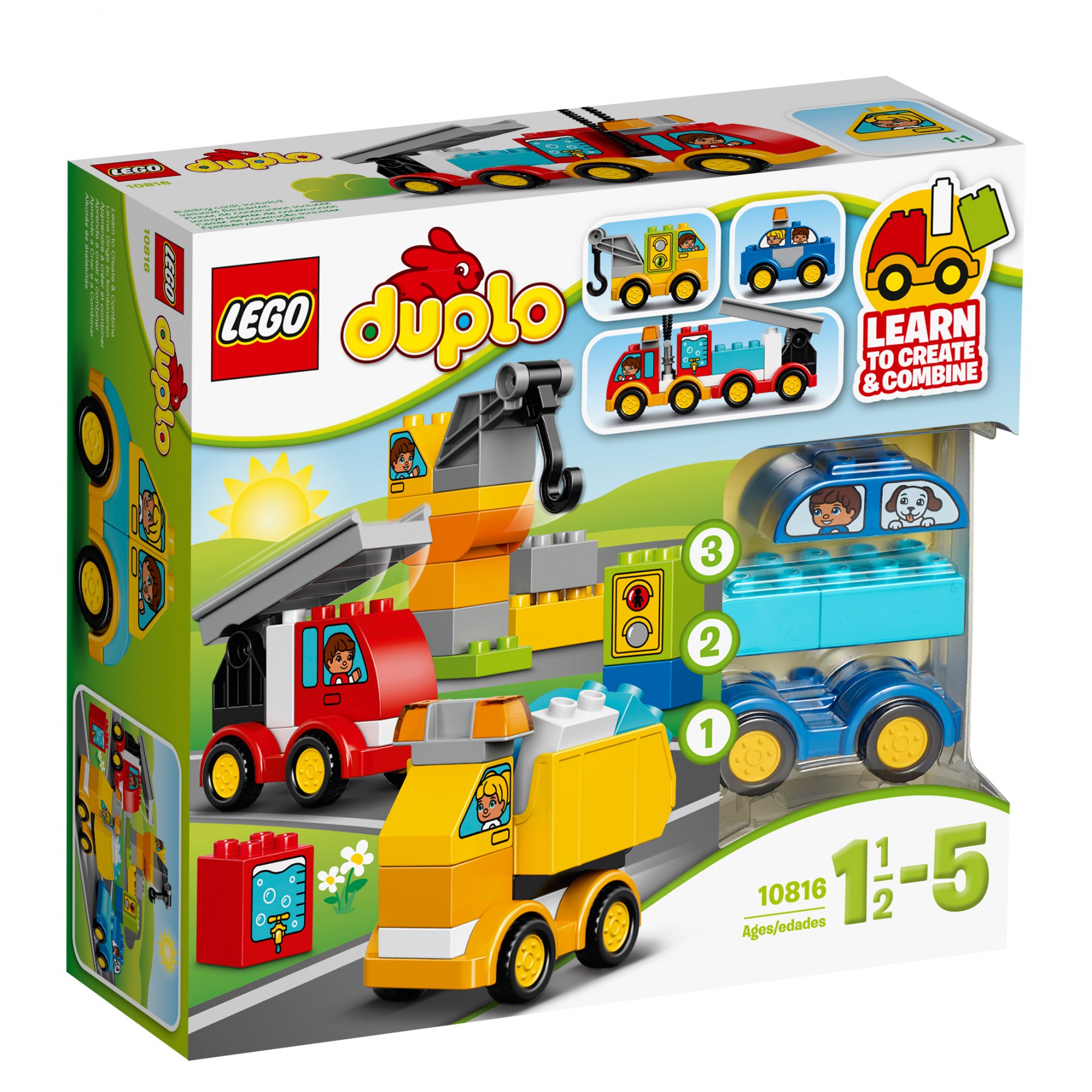 LEGO DUPLO Kostičky 10816 Moje první autíčka a náklaďáky