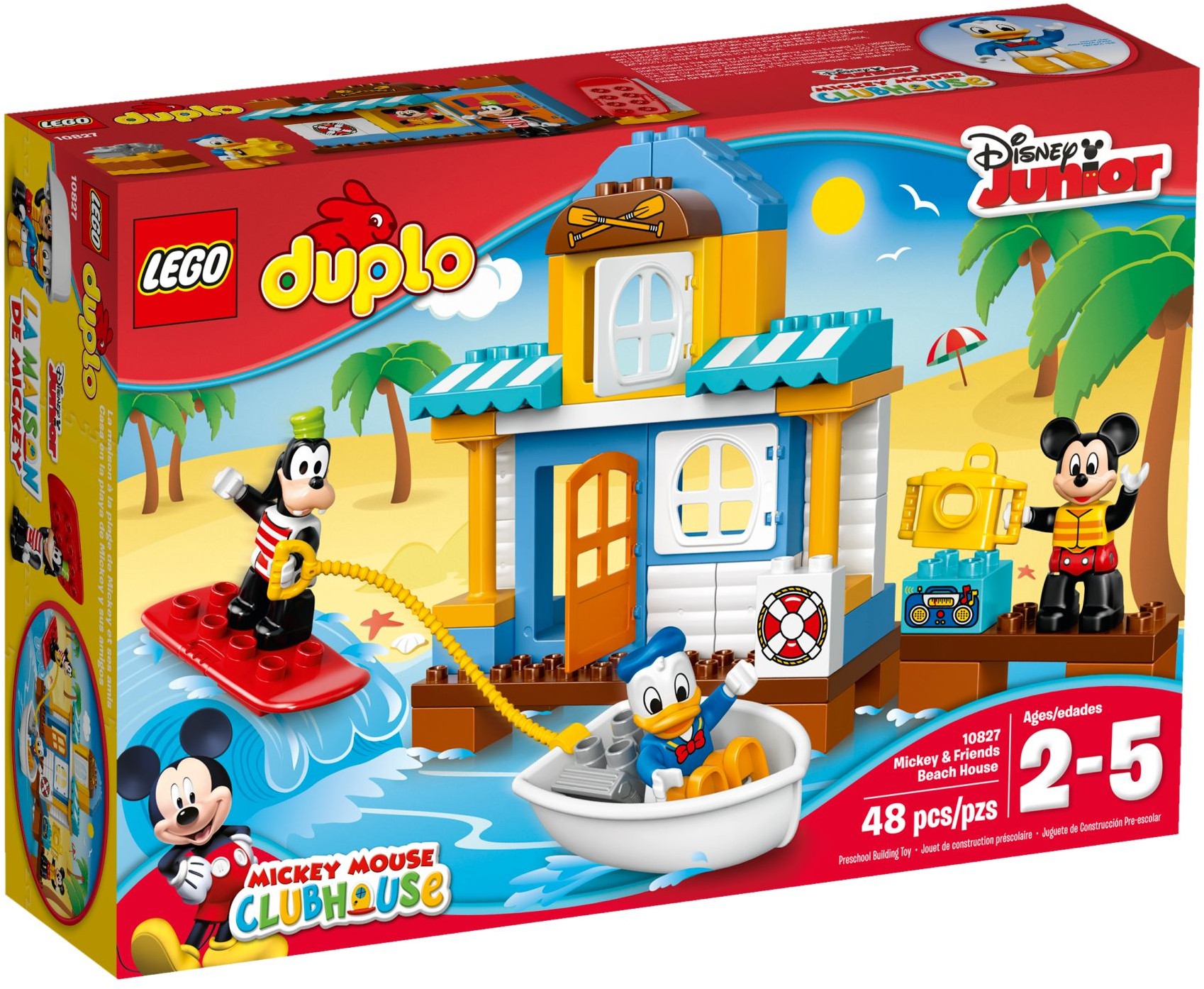 LEGO DUPLO Disney 10827 Mickey a jeho kamarádi v domě na pláži