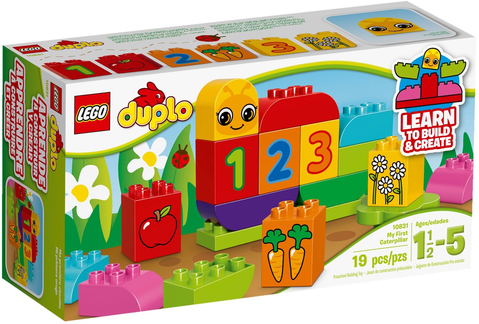 LEGO DUPLO Kostičky 10831 Moje první housenka