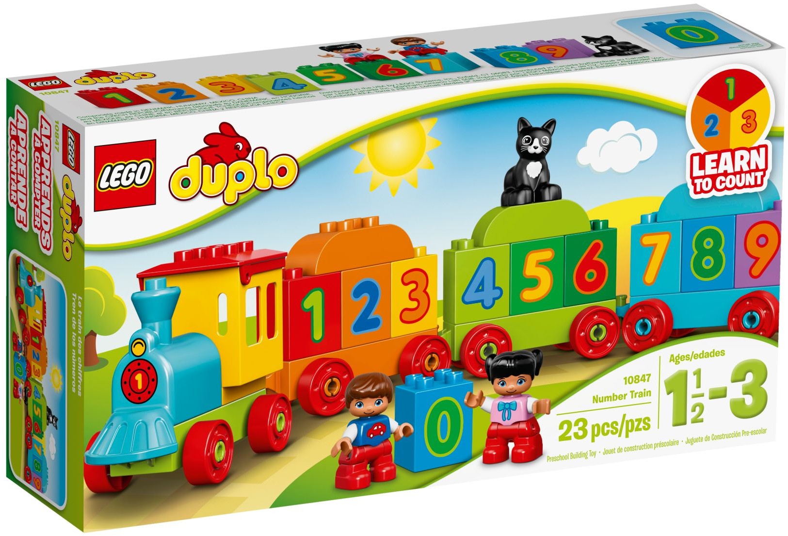 LEGO DUPLO Kostičky 10847 Vláček s čísly