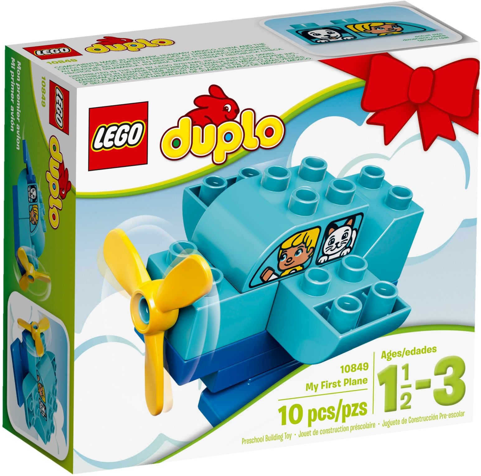 LEGO DUPLO Kostičky 10849 Moje první letadlo