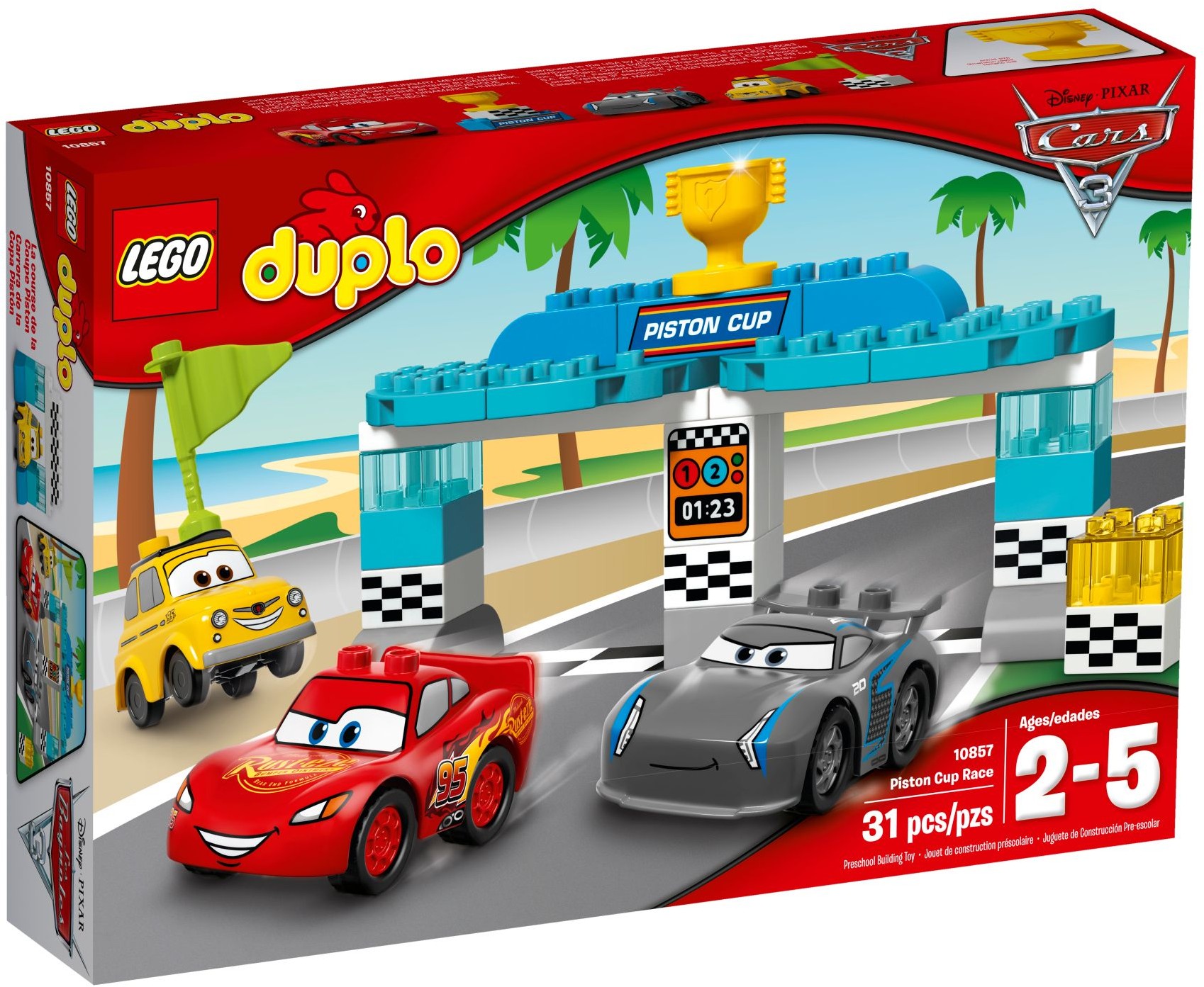 LEGO DUPLO Cars 10857 Závod o Zlatý píst
