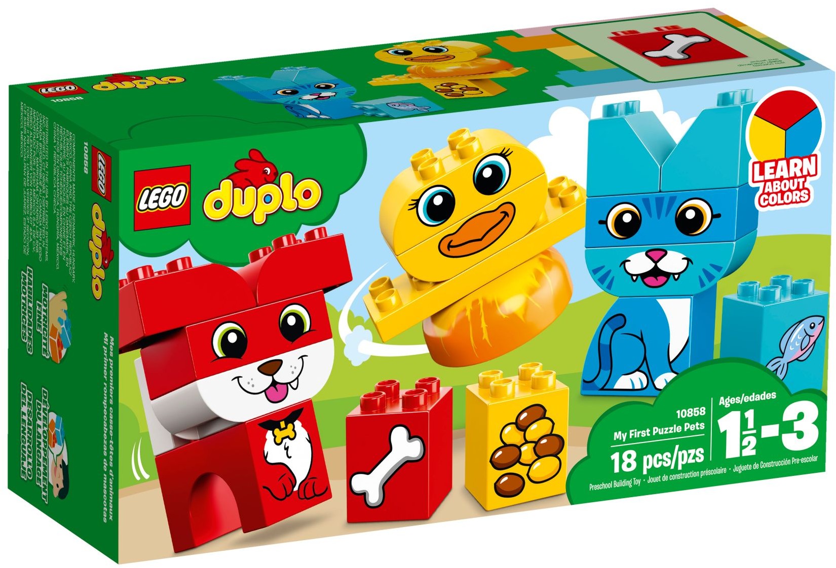 LEGO DUPLO Kostičky 10858 Moji první skládací mazlíčci
