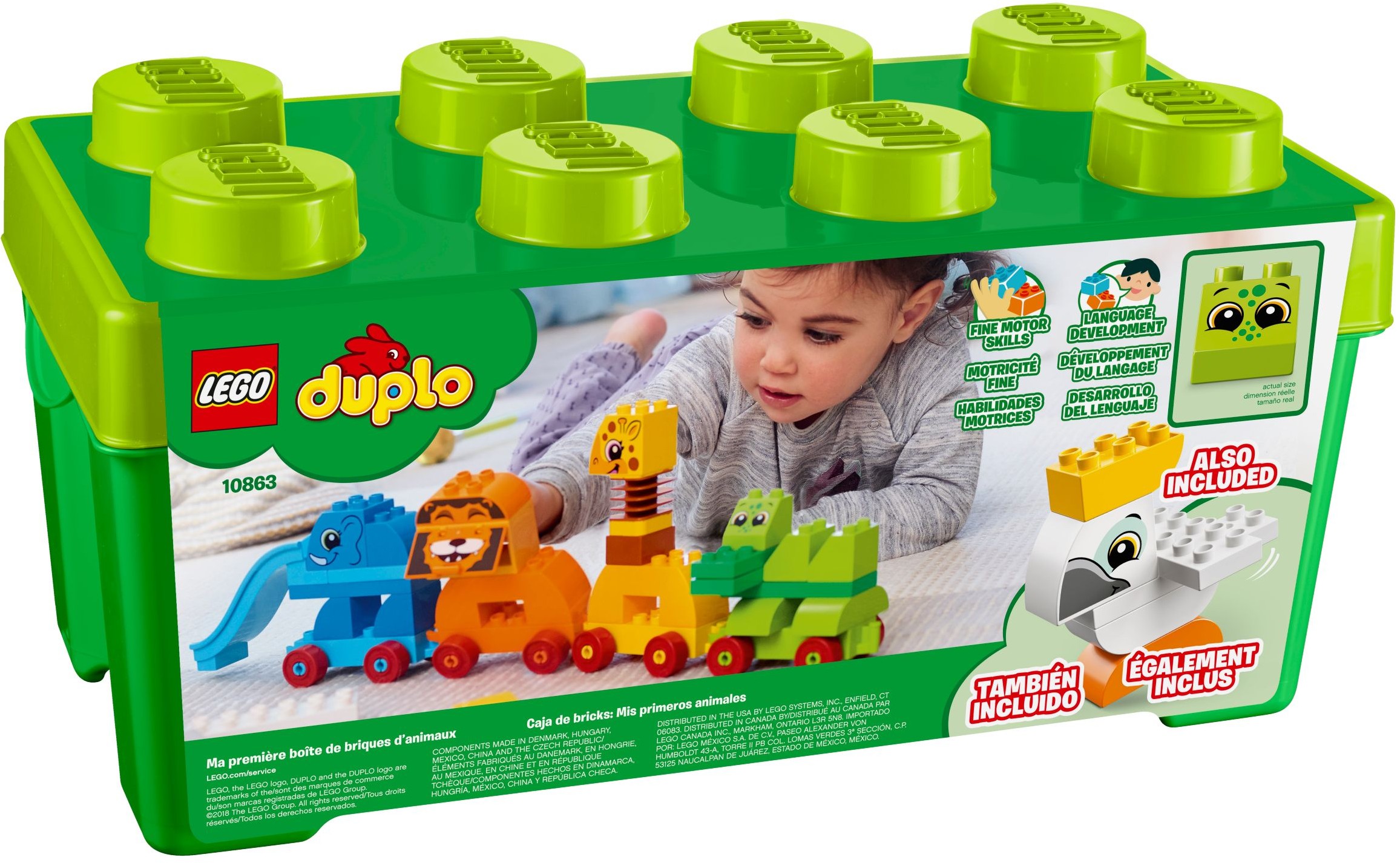 LEGO DUPLO MKostičky 10863 Můj první box se zvířátky