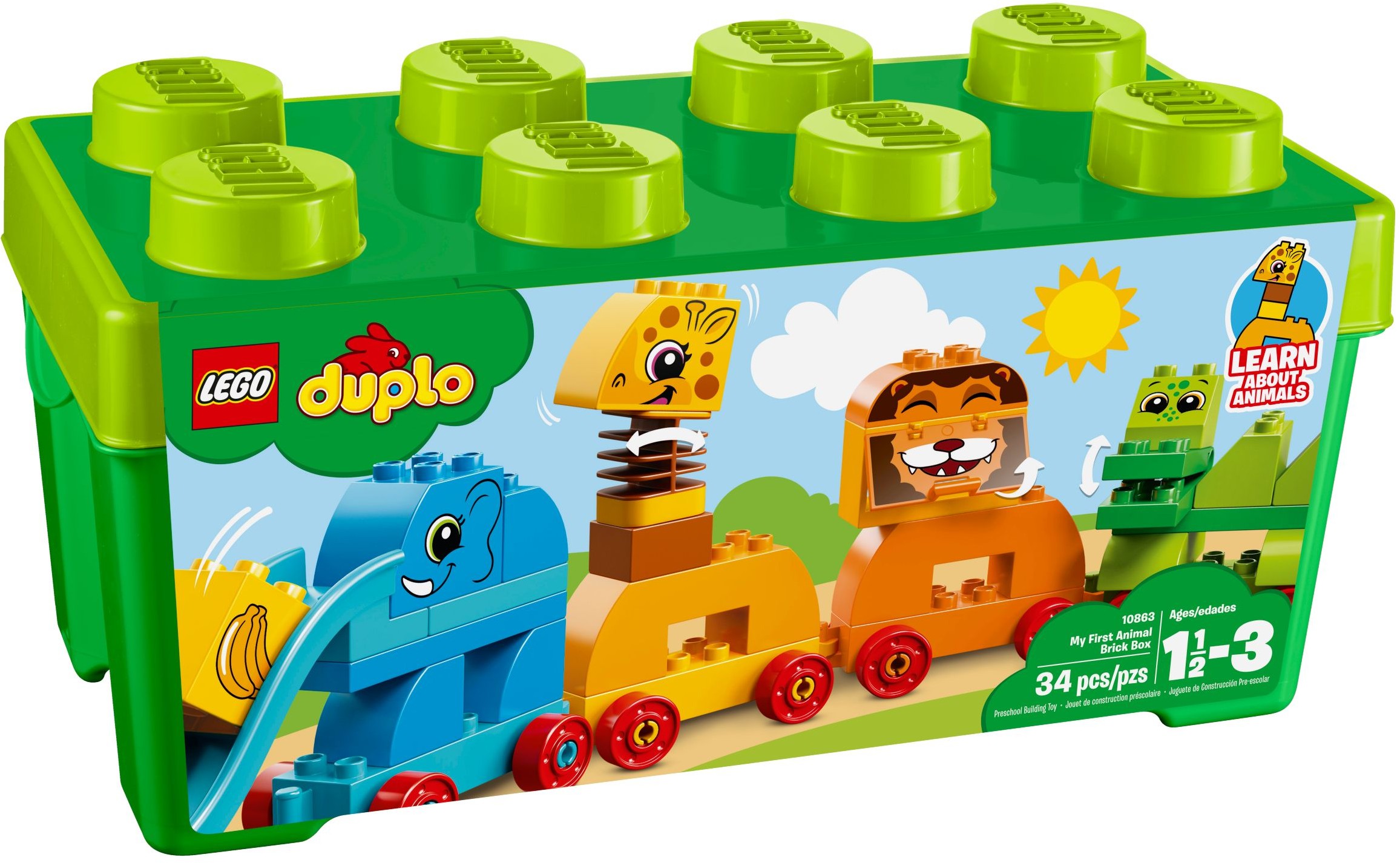 LEGO DUPLO MKostičky 10863 Můj první box se zvířátky