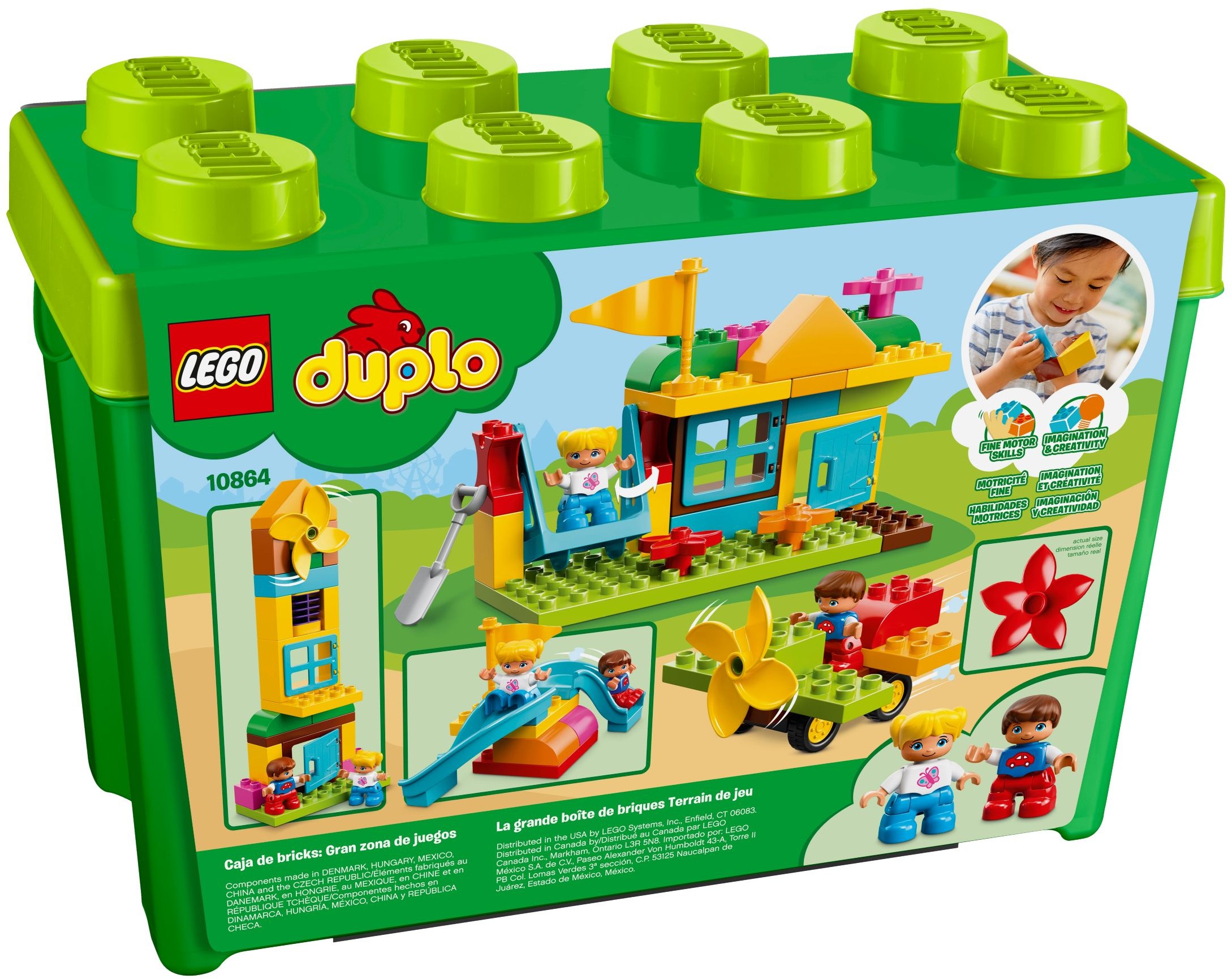 LEGO DUPLO Kostičky 10864 Velký box s kostkami na hři±tě