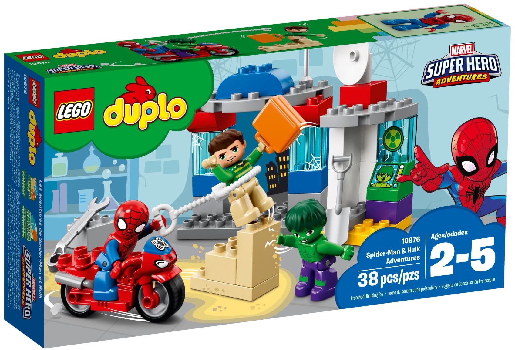 LEGO DUPLO Super Heroes 10876 Dobrodružství Spider-Mana a Hulka