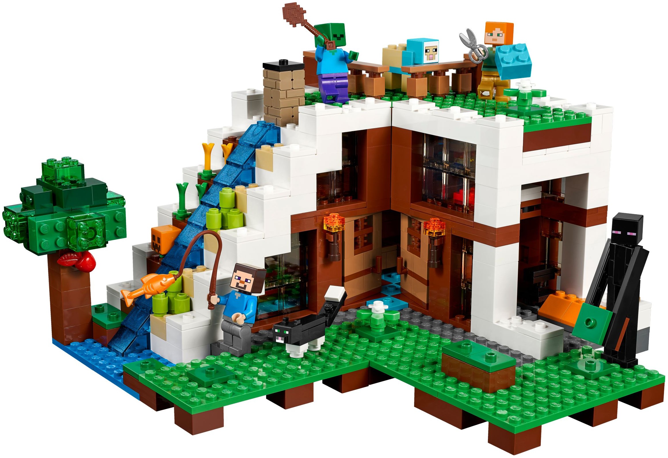 LEGO Minecraft 21134 Základna ve vodopádu