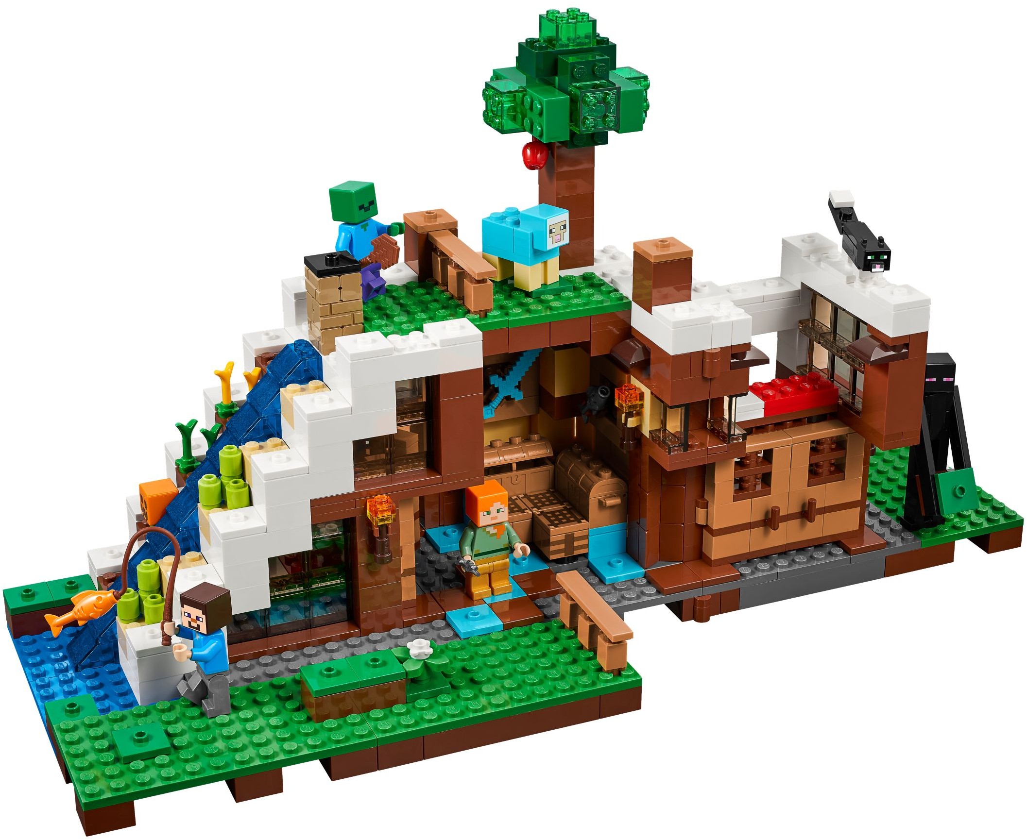 LEGO Minecraft 21134 Základna ve vodopádu