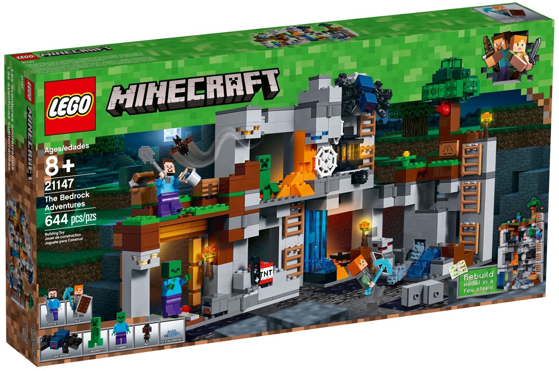 LEGO Minecraft 21147 Skalní dobrodružství