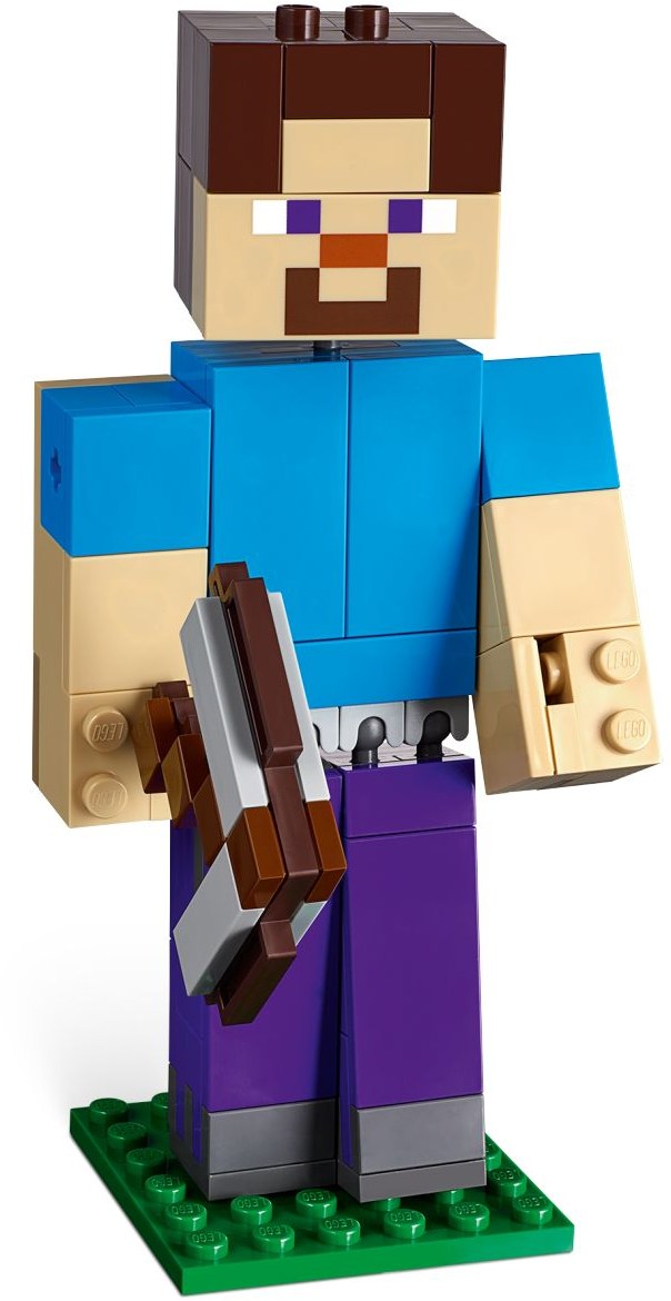 LEGO Minecraft 21148 Minecraft velká figurka: Steve s papouškem