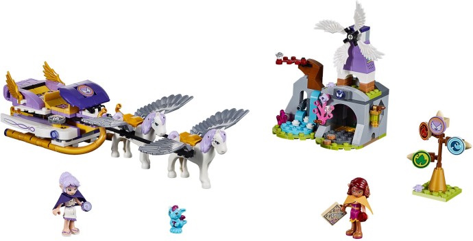 LEGO Elves 41077 Aira a saně tažené Pegasy