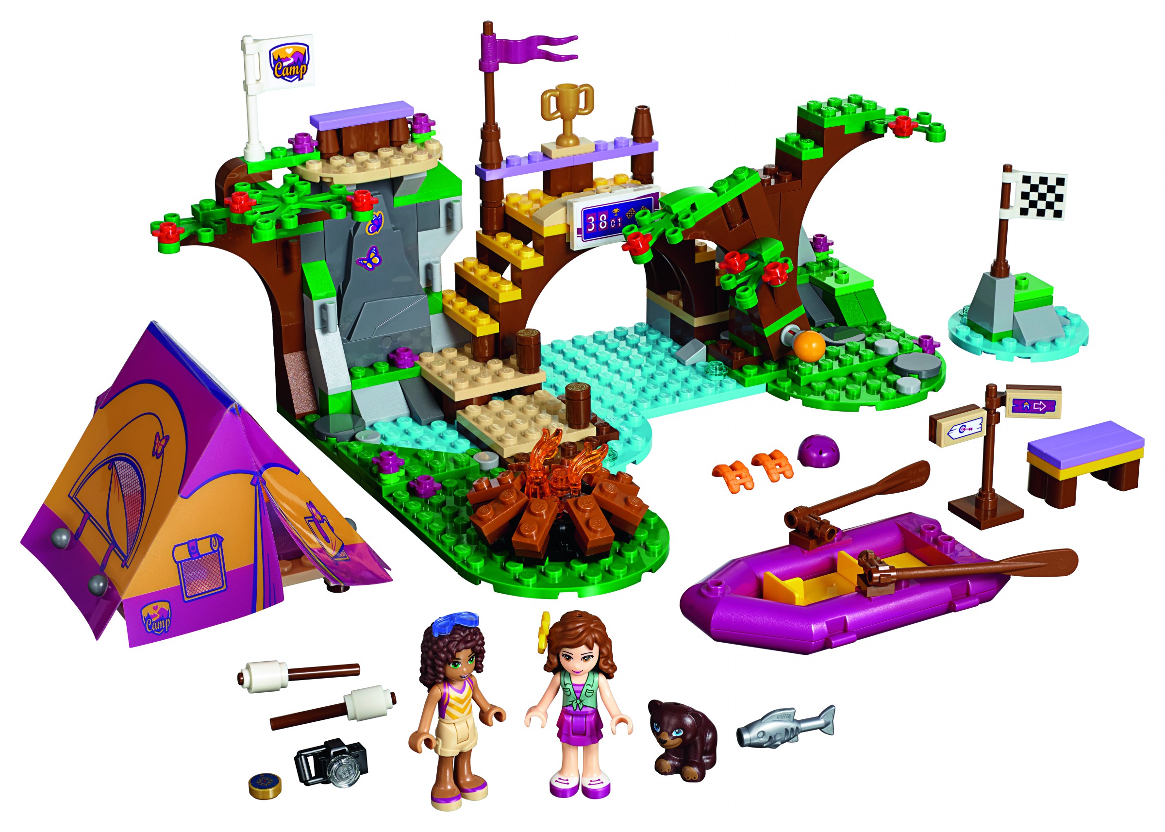 LEGO Friends 41121 Dobrodružný tábor - jízda na divoké vodě