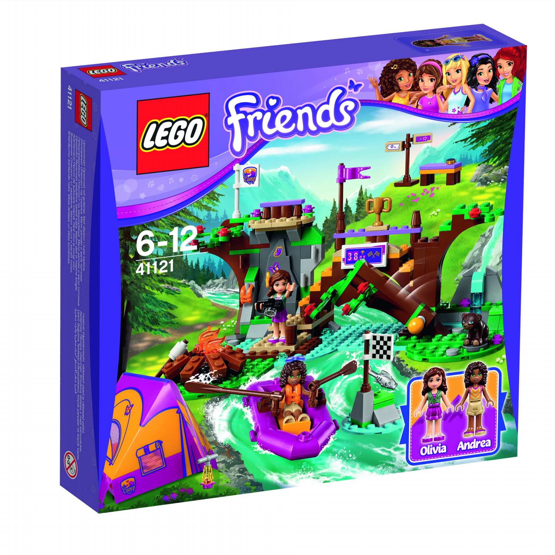 LEGO Friends 41121 Dobrodružný tábor - jízda na divoké vodě