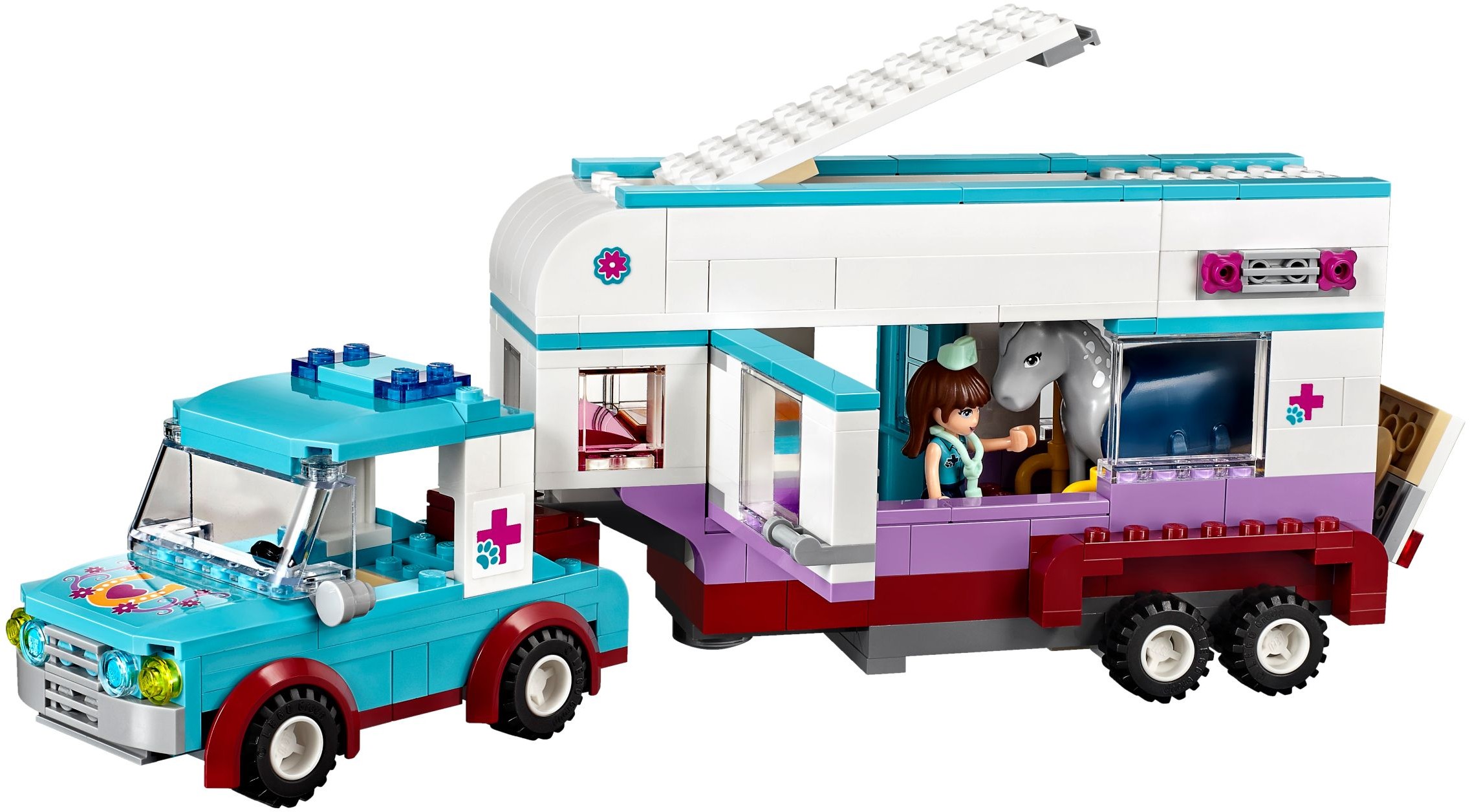 LEGO Friends 41125 Veterinářský přívěs s koněm