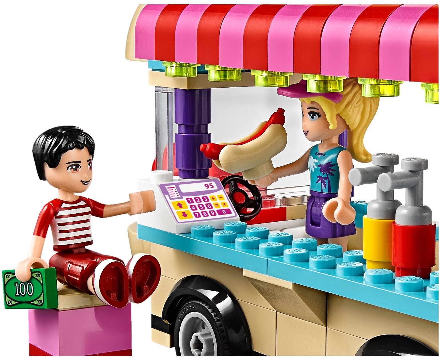 LEGO Friends 41129 Dodávka s párky v rohlíku v zábavním parku