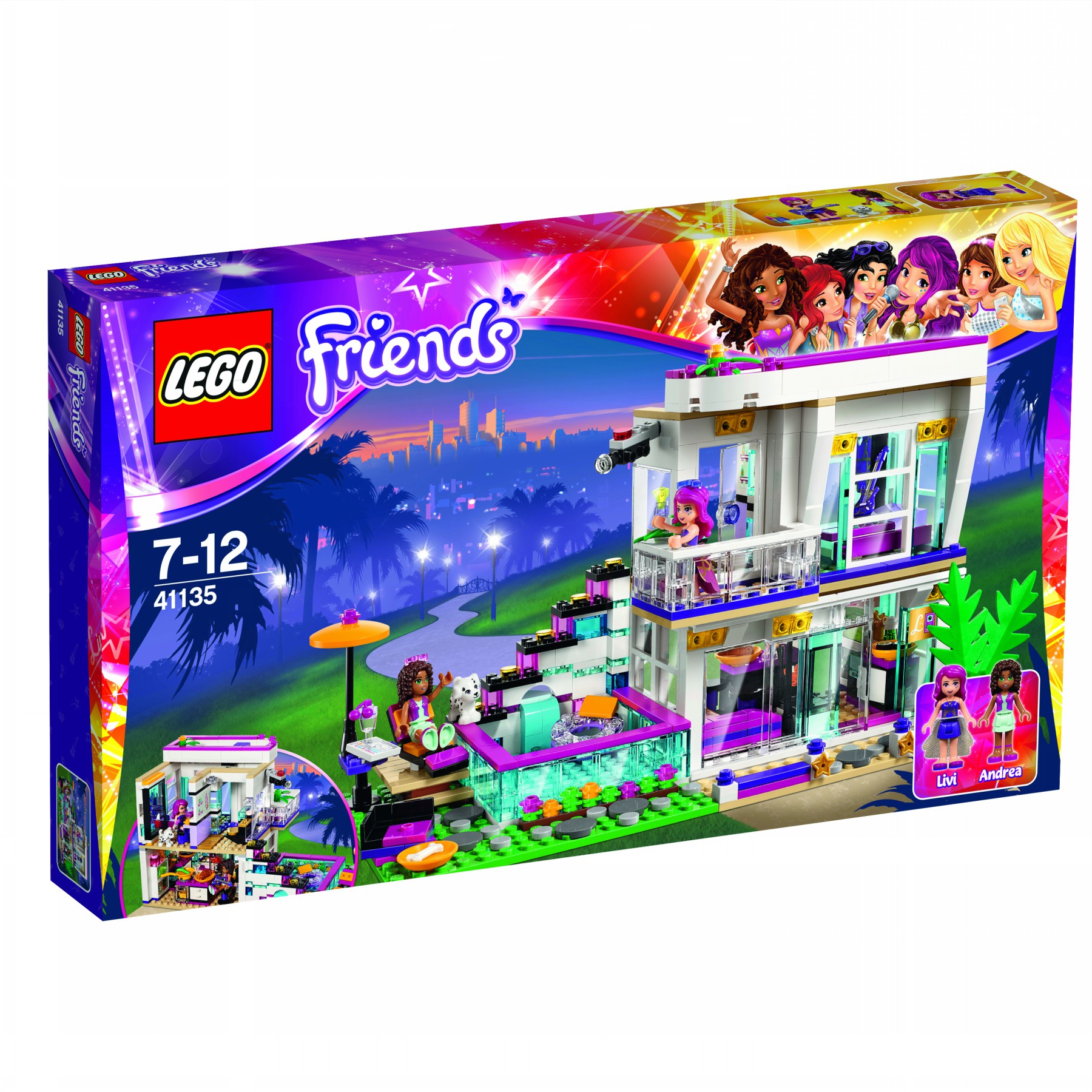LEGO Friends 41135 Livi a její dům popové hvězdy