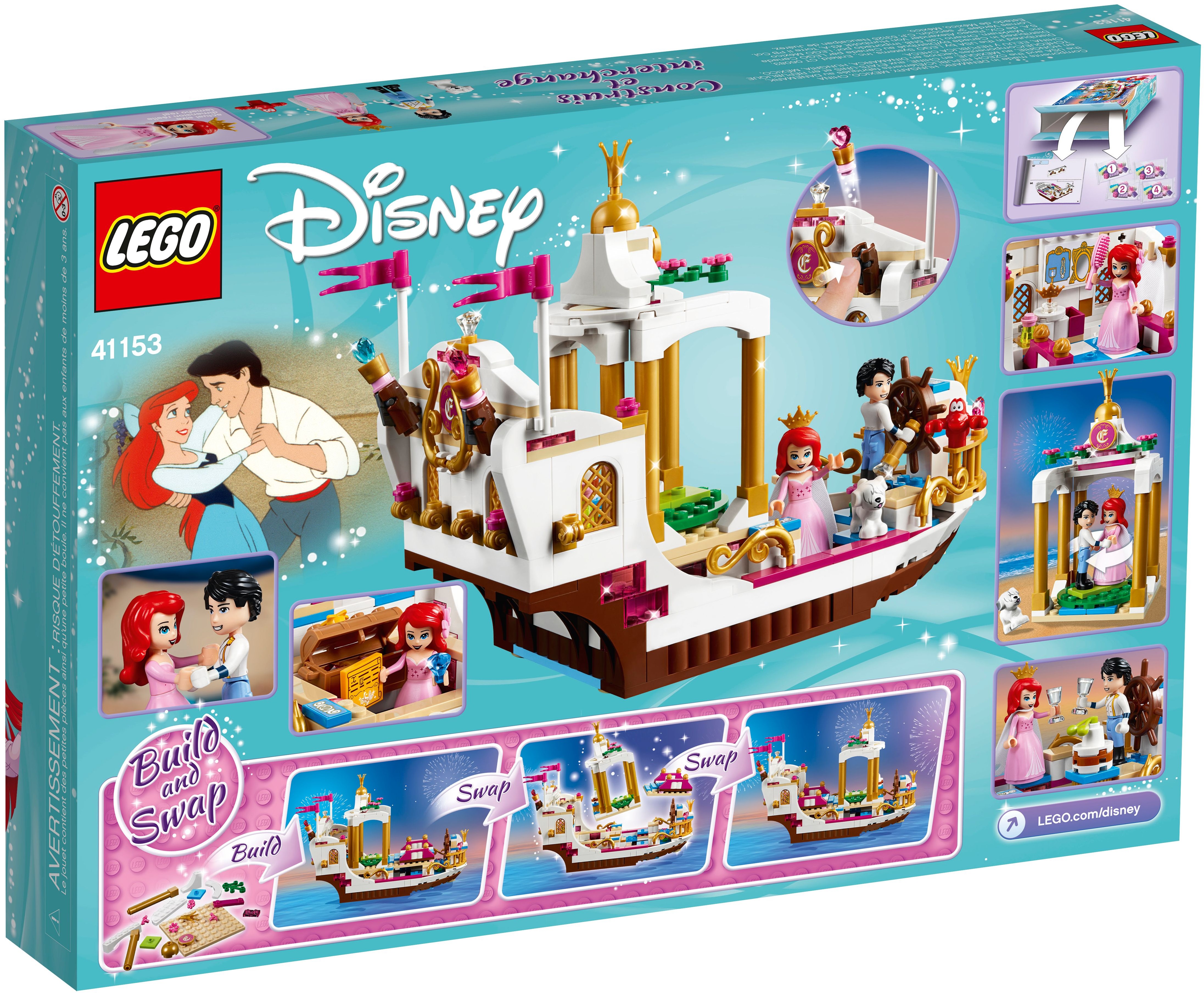 LEGO Disney Princezny 41153 Arielin královský člun na oslavy