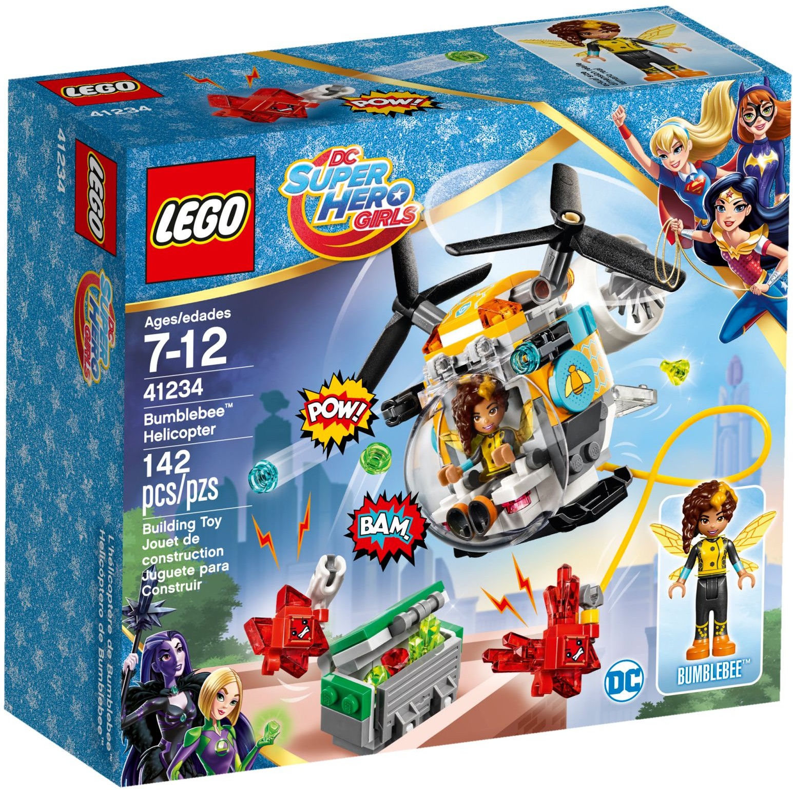LEGO DC Super Hero Girls 41234 Bumblebee a helikoptéra