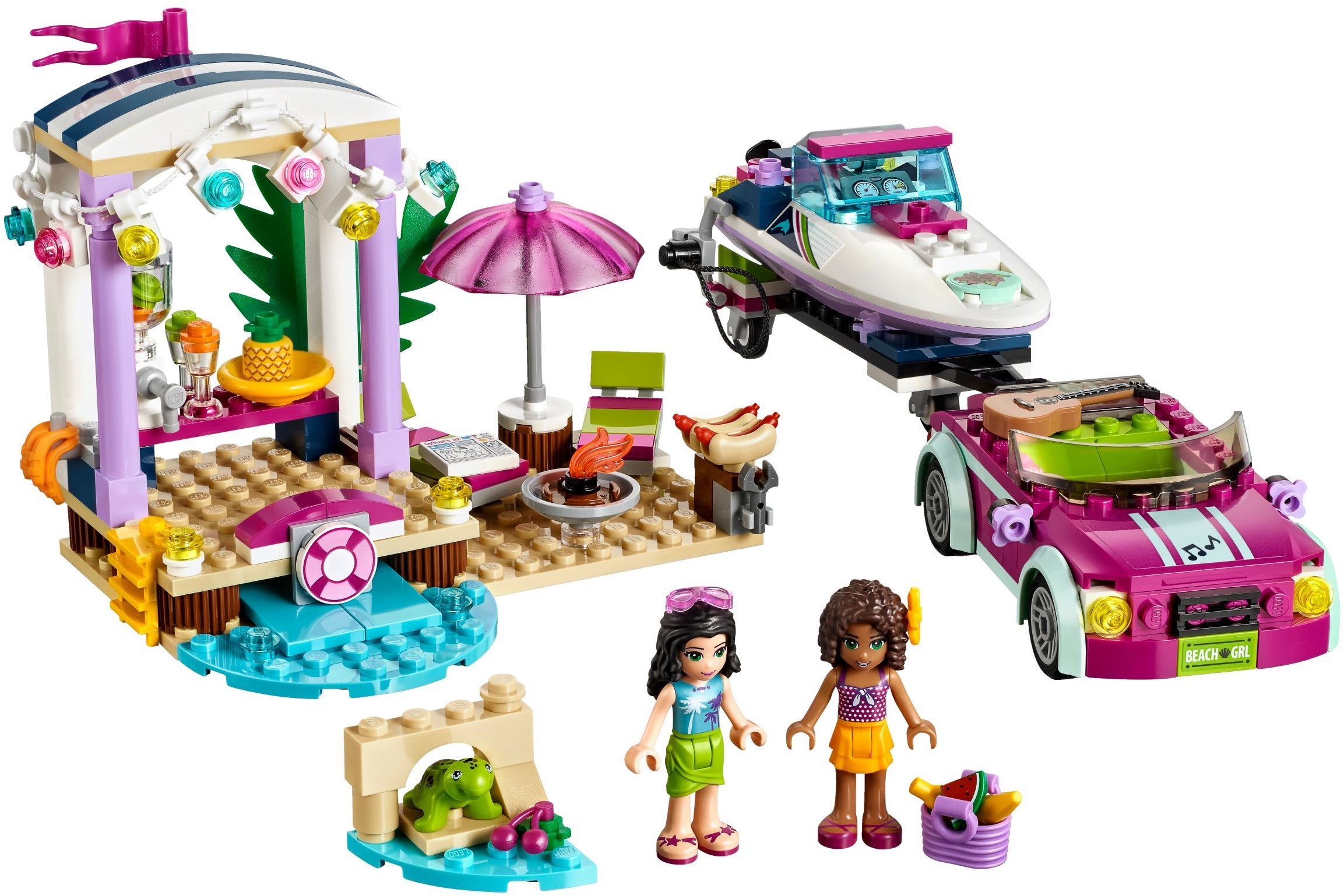LEGO Friends 41316 Andrein vůz s přívěsem pro člun