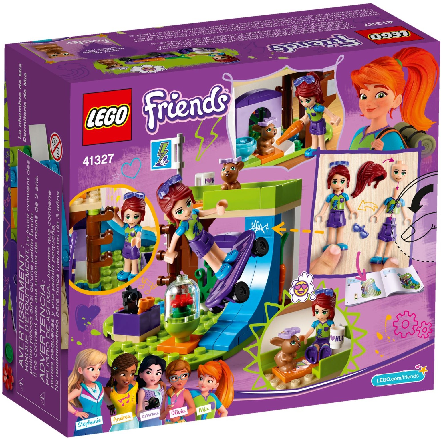 LEGO Friends 41327 Mia a její ložnice