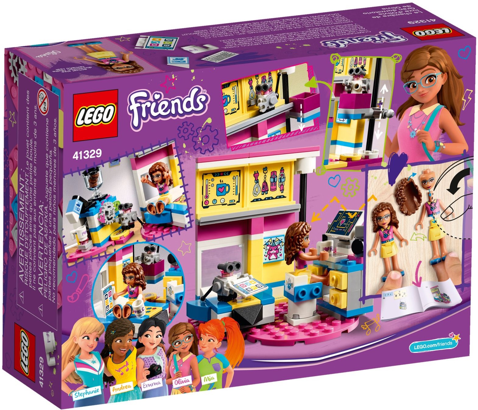 LEGO Friends 41329 Olivia a její luxusní ložnice