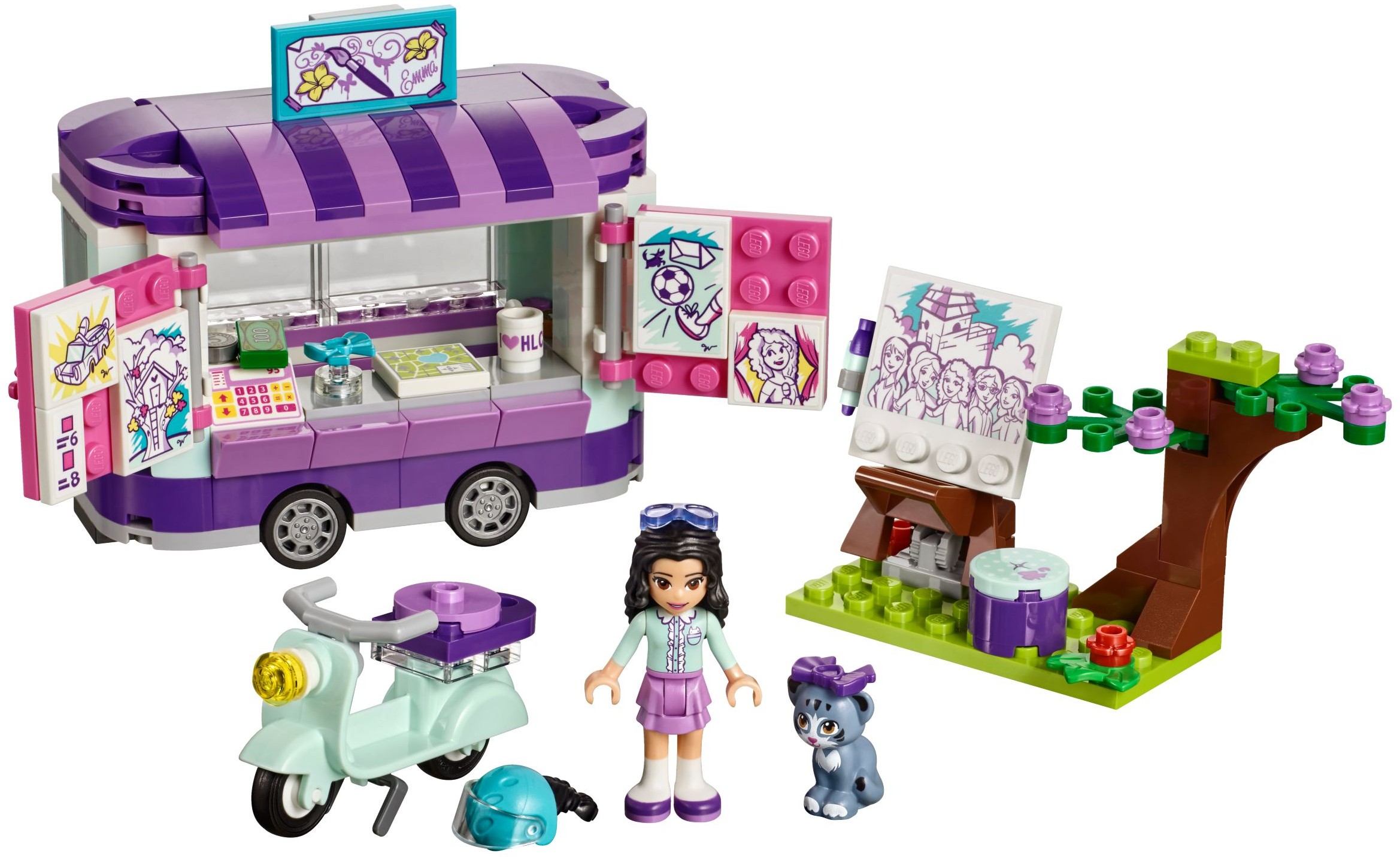 LEGO Friends 41332 Emma a její umělecký stánek