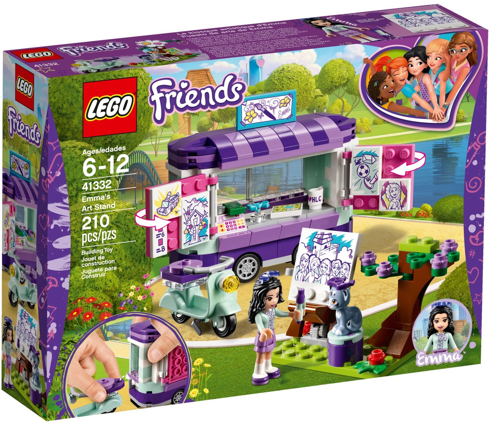 LEGO Friends 41332 Emma a její umělecký stánek