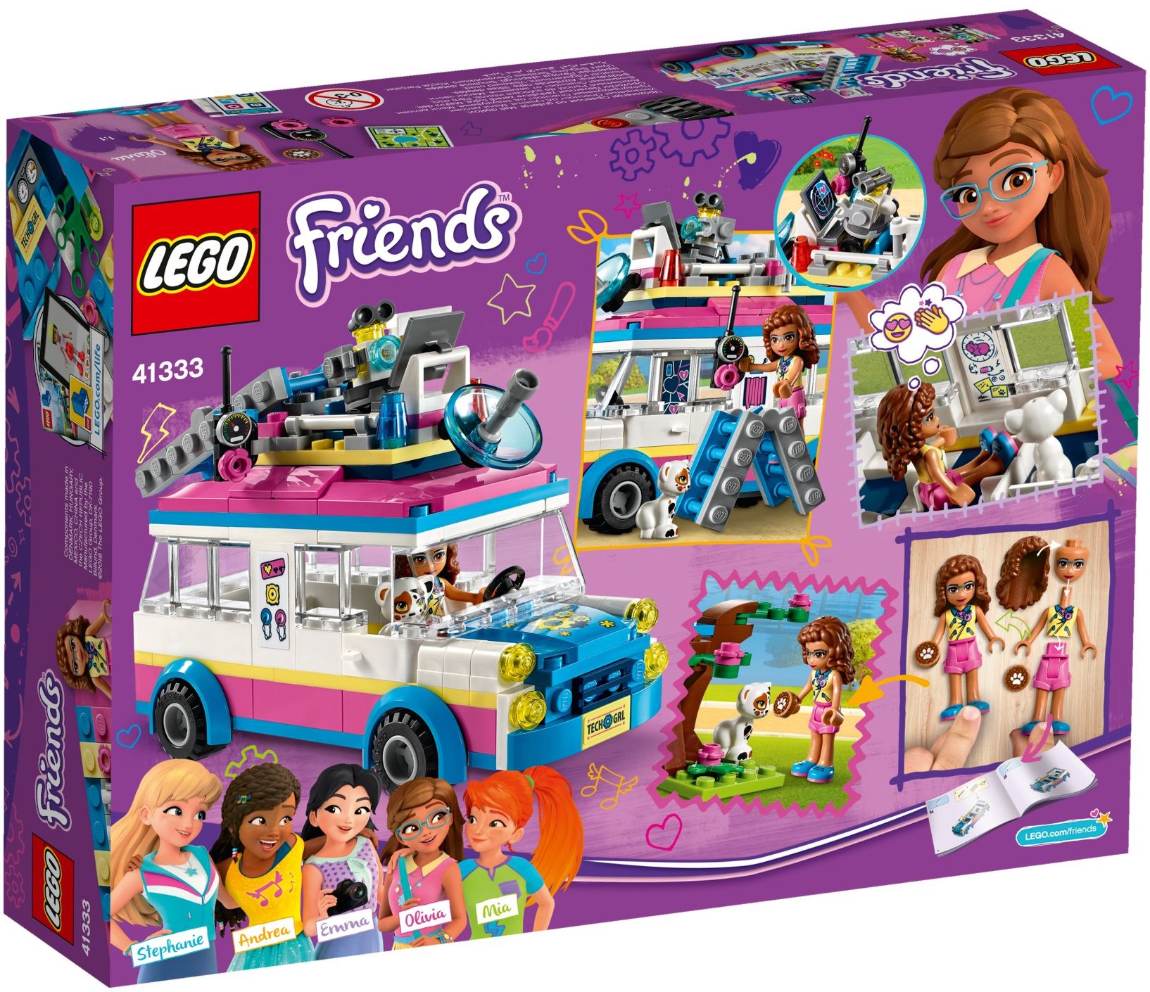 LEGO Friends 41333 Olivia a její speciální vozidlo