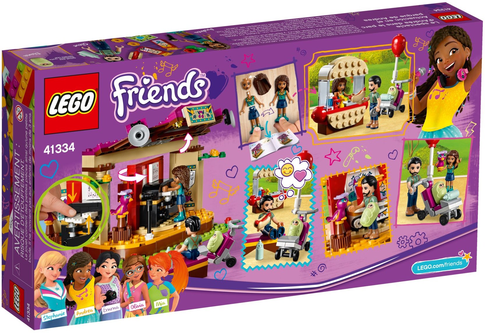 LEGO Friends 41334 Andrea a její vystoupení v parku