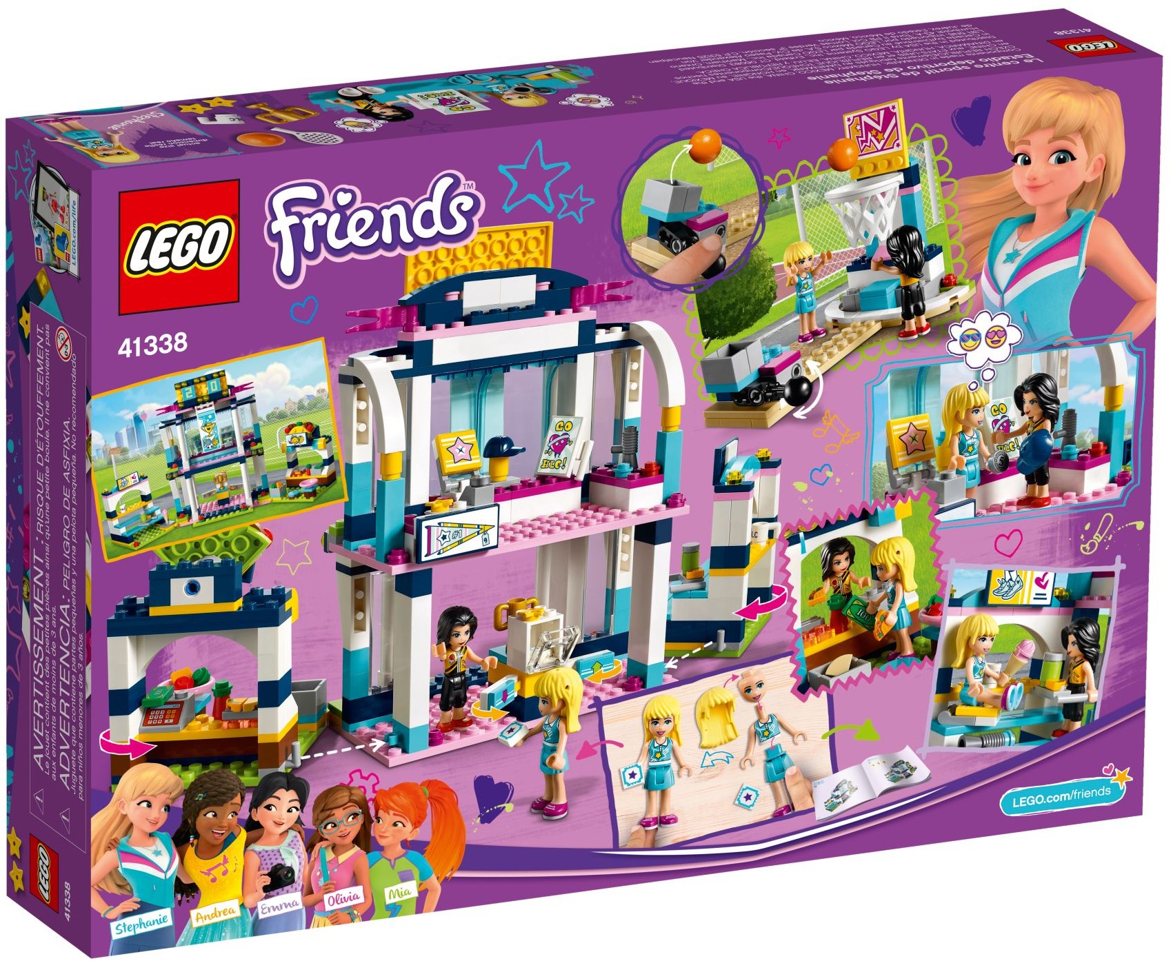 LEGO Friends 41338 Stephanie ve sportovní aréně