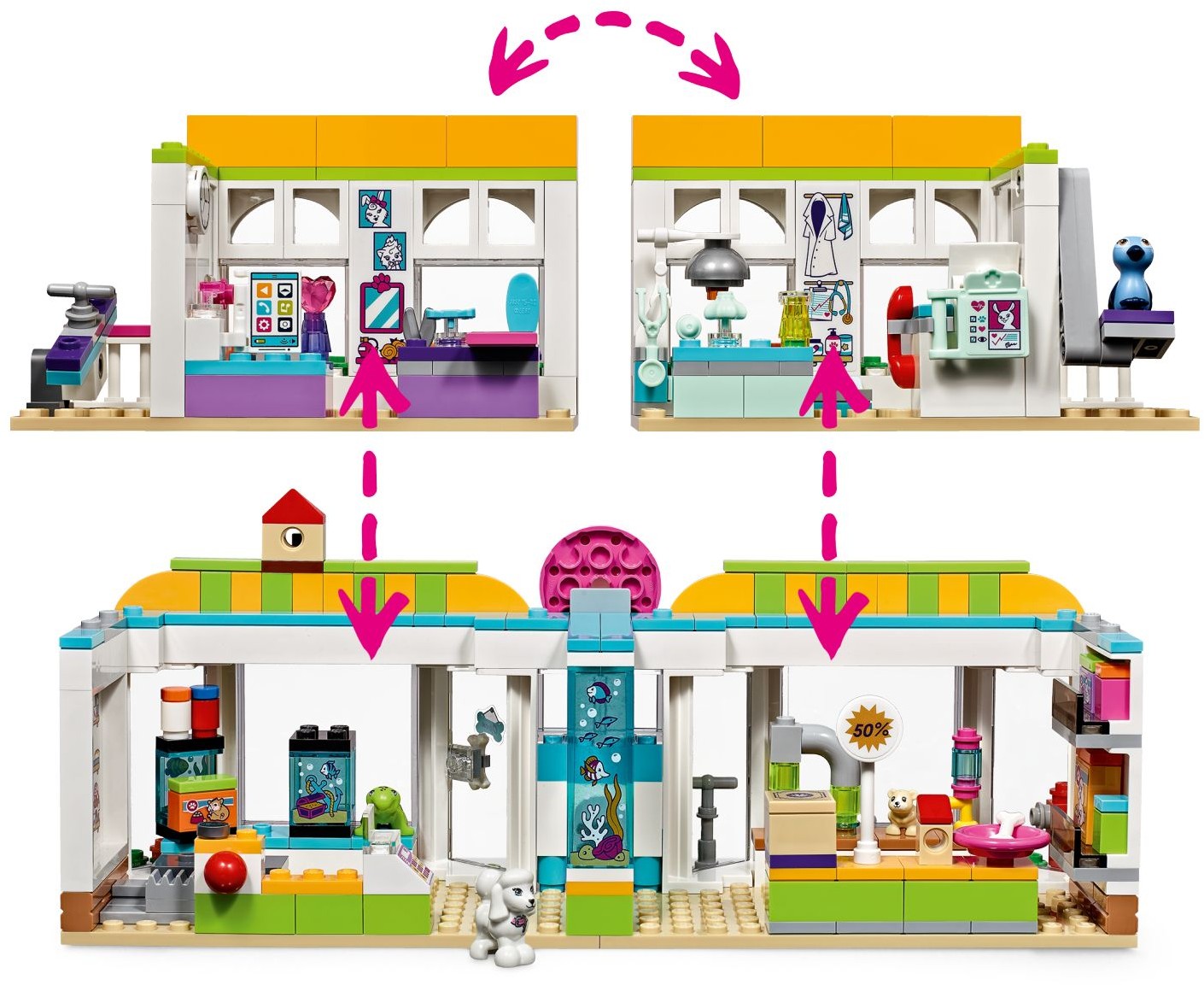 LEGO Friends 41345 Obchod pro domácí mazlíčky v městečku Heartlake