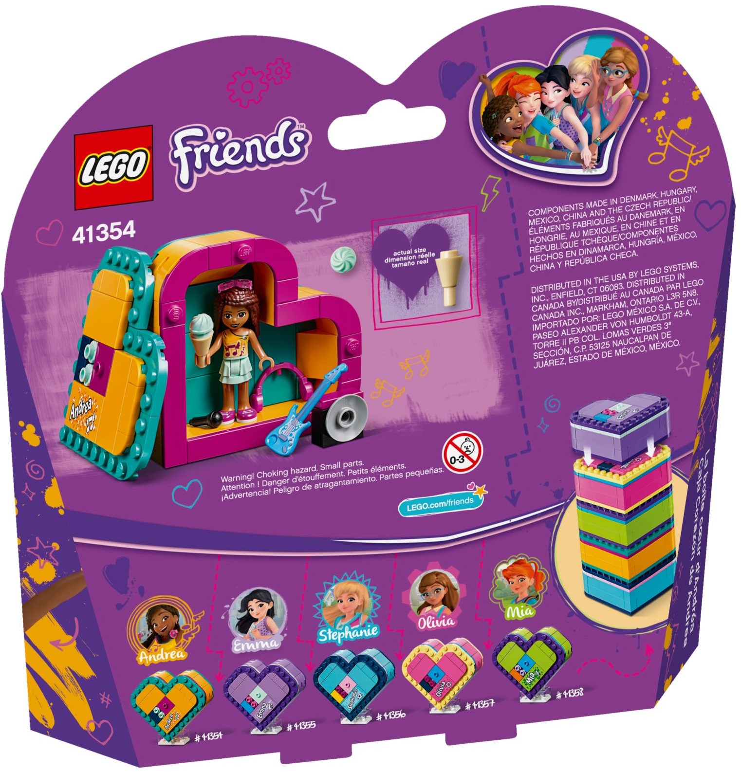 LEGO Friends 41354 Andreina srdcová krabička