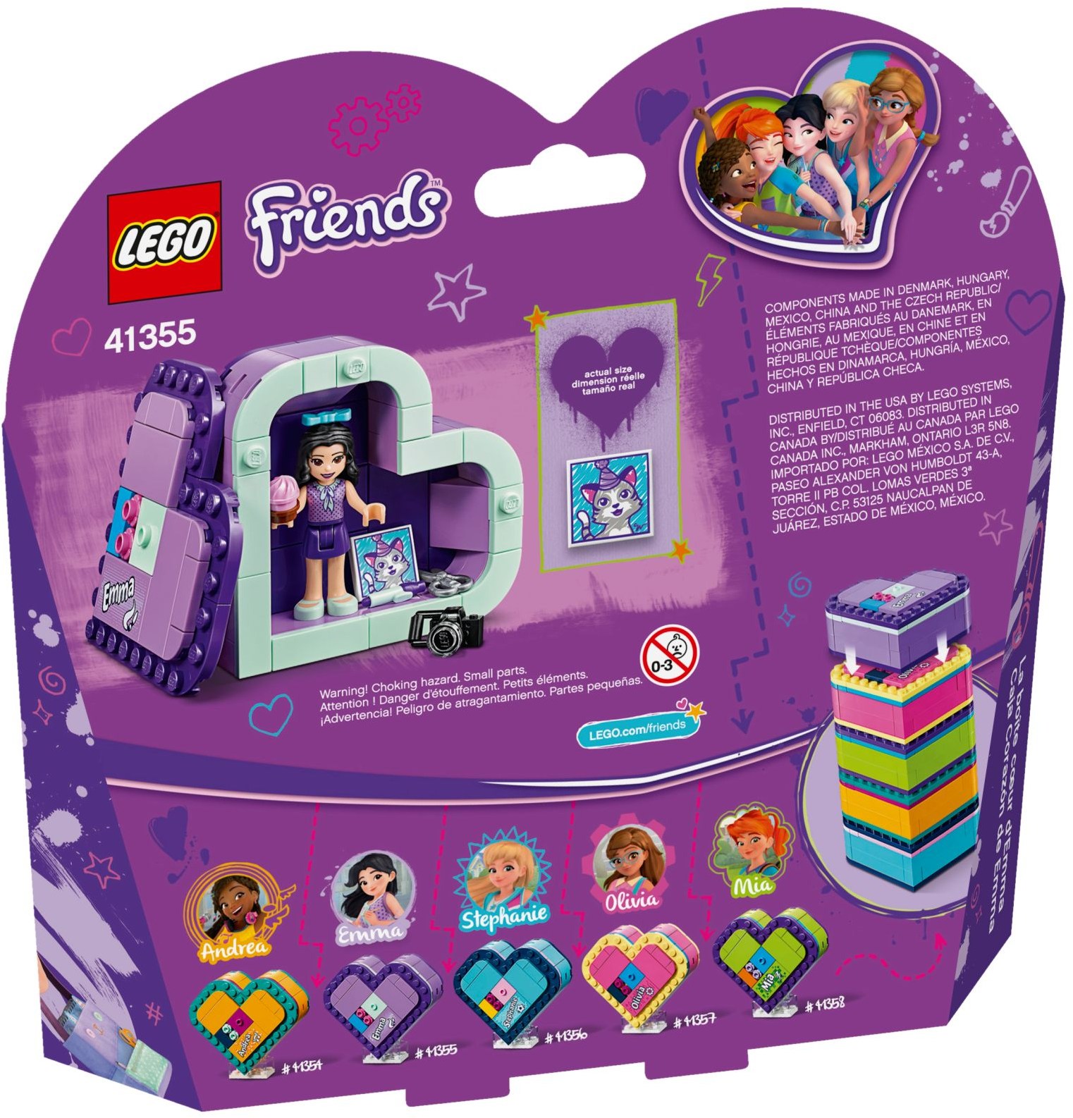 LEGO Friends 41355 Emmina srdcová krabička