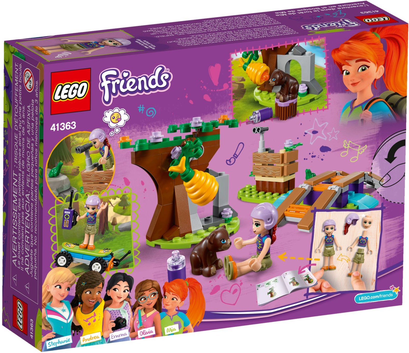 LEGO Friends 41363 Mia a dobrodružství v lese