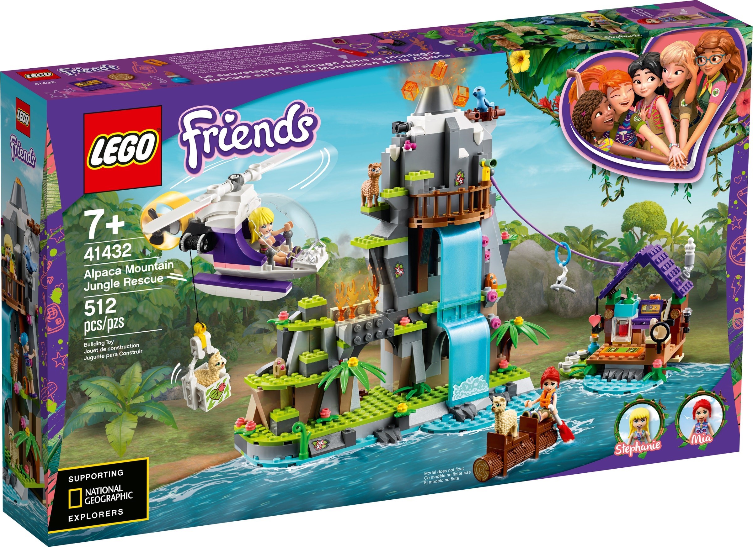 LEGO Friends 41432 Záchrana lamy na horách v džungli