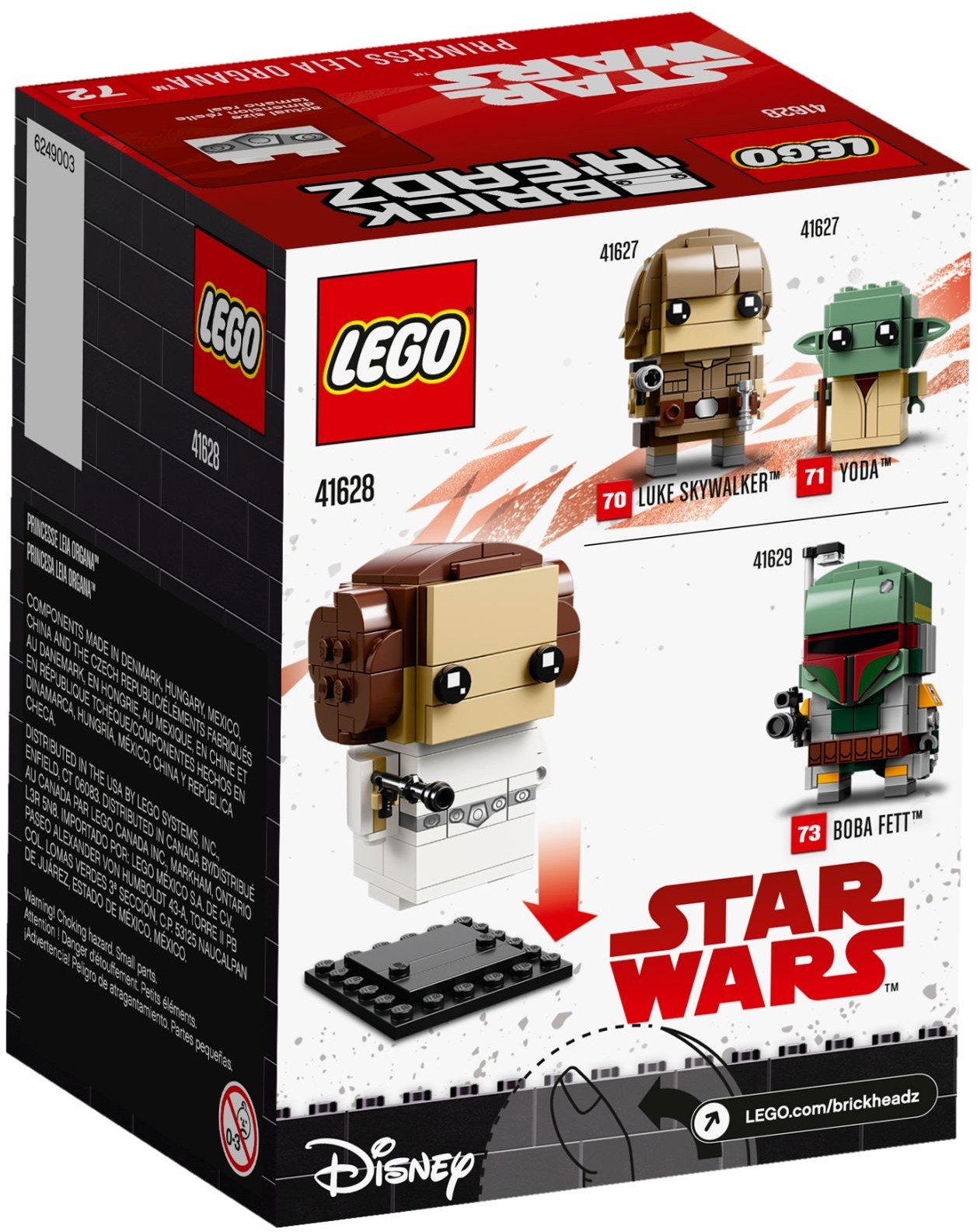 LEGO BrickHeadz 41628 Princezna Leia Organa