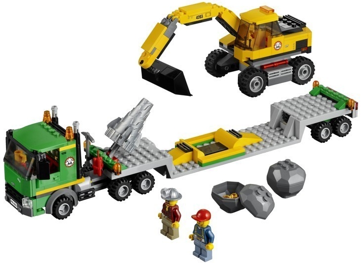 LEGO City 4203 Přeprava rypadla  
