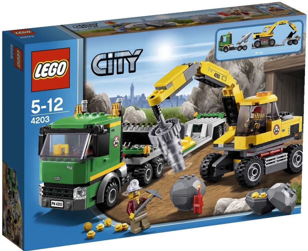 LEGO City 4203 Přeprava rypadla