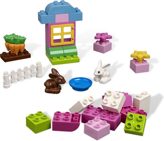 LEGO DUPLO Kostičky 4623 Růžový box s kostkami