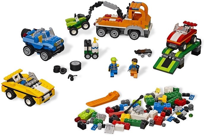 LEGO Kostičky 4635 Bav se s autíčky