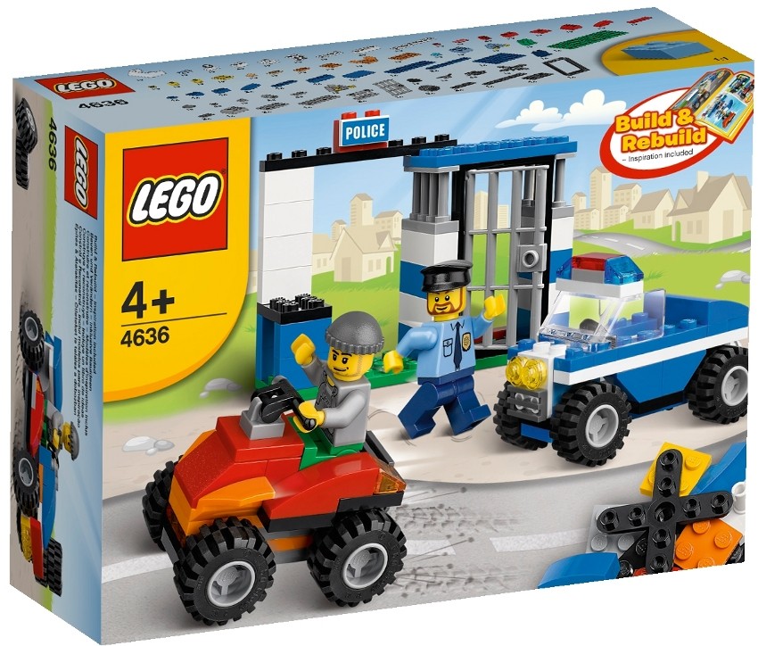 LEGO Kostičky 4636 Stavební sada Policie